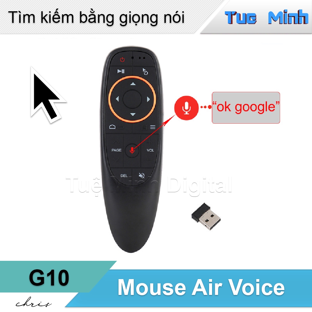 Chuột bay tìm kiếm giọng nói G10s Remote Mouse Air Voice