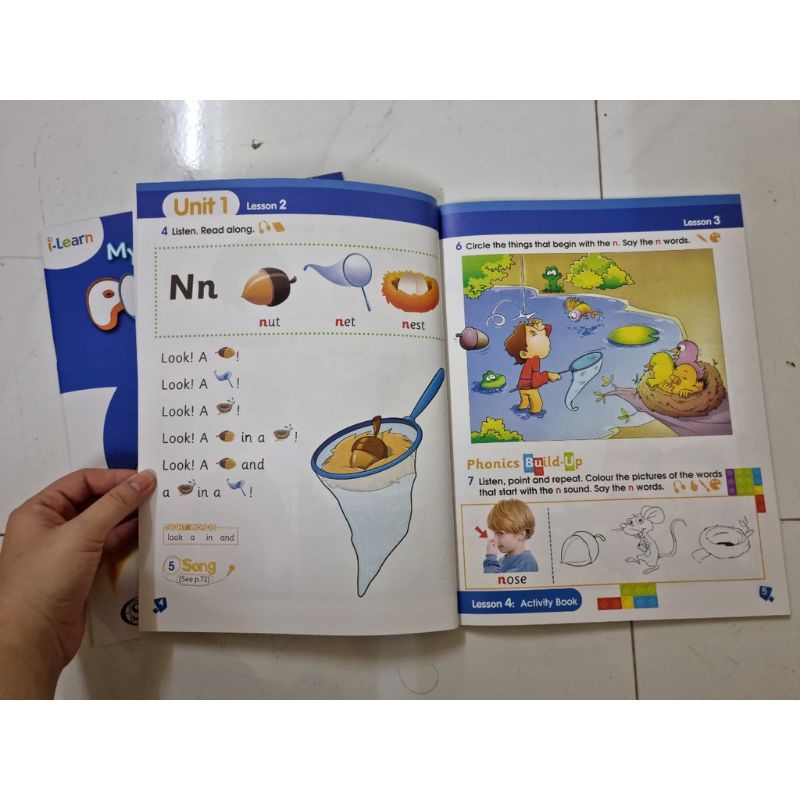 Đồ chơi My Phonics level 1,2 gồm SB và WB