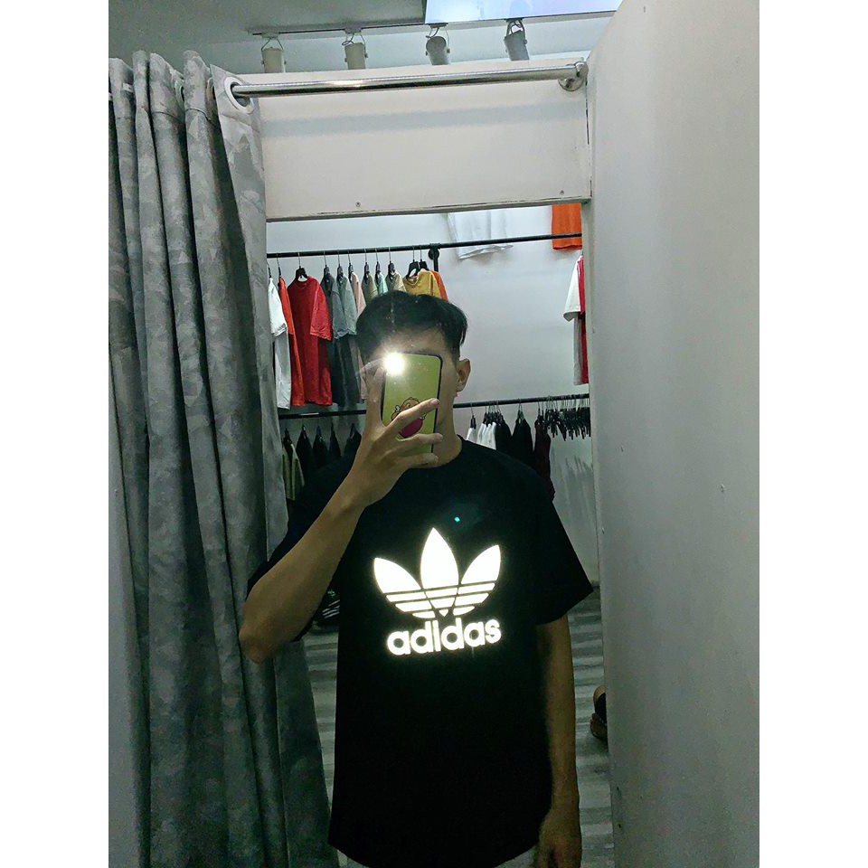 Áo Thun Cotton Nam Nữ Phản Quang Unisex