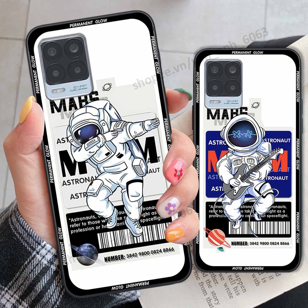 Ốp Realme 8 be@r brick mars thời trang, ốp lưng điện thoại viền dẻo siêu chất