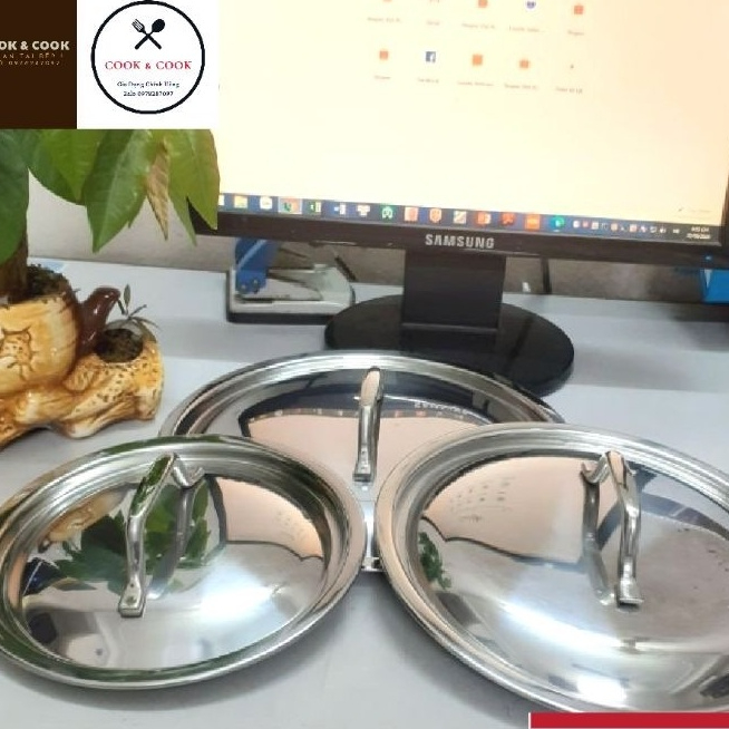 Nắp vung quai đũa inox 16CM đến 26CM