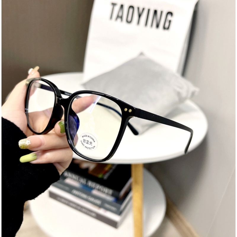 Mắt Kính TR90 Gọng Vuông Chống Ánh Sáng Xanh Siêu Nhẹ Có Thể Thay Thế Cho Nam Và Nữ