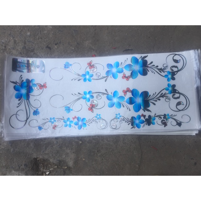 Sticker dán trang trí xe , tủ lạnh, nhà bếp, phòng ngủ ( hoa dán )