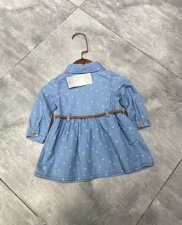 Váy denim trái tim kèm belt