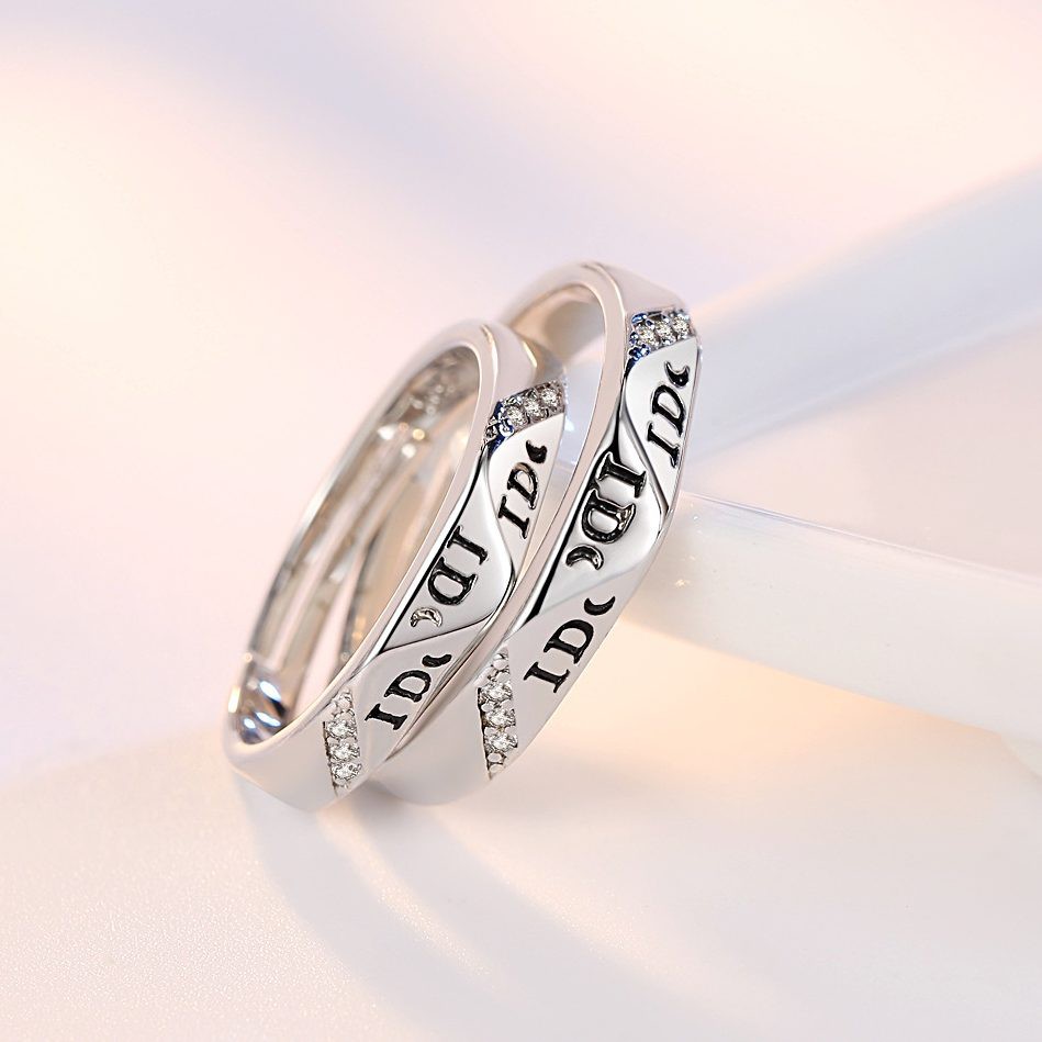 Nhẫn Cặp Nam, Nữ Phong Cách Hàn Quốc NC107