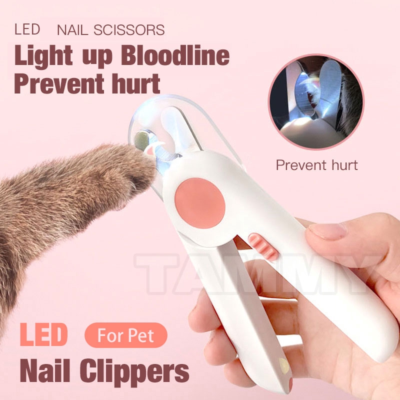 Dụng cụ cắt móng tay có đèn led dễ thương cho thú cưng chó mèo và thỏ - ảnh sản phẩm 1