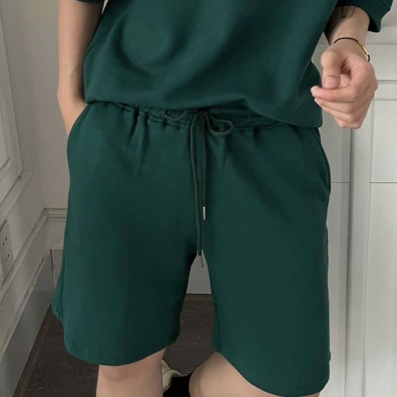 Short thun ĐEN trơn form nam nữ unisex ❤️❤️Quần short ngố thun Nam nữ ❤️