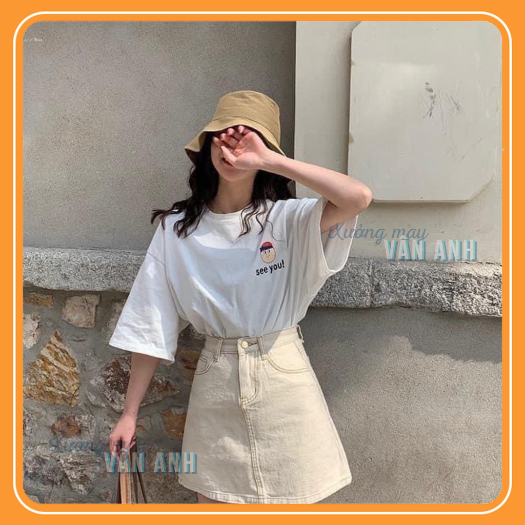 Set Chân Váy Chữ A Áo Phông Chất Thun Mịn Mát