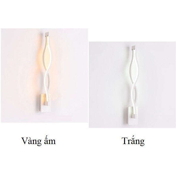Đèn Led Trang Trí Gắn Tường Lá Xoắn 18W, Đèn Phòng Ngủ Treo Tường, Thiết Kế Đèn Phòng Khách Sang Trọng HL Lighitng