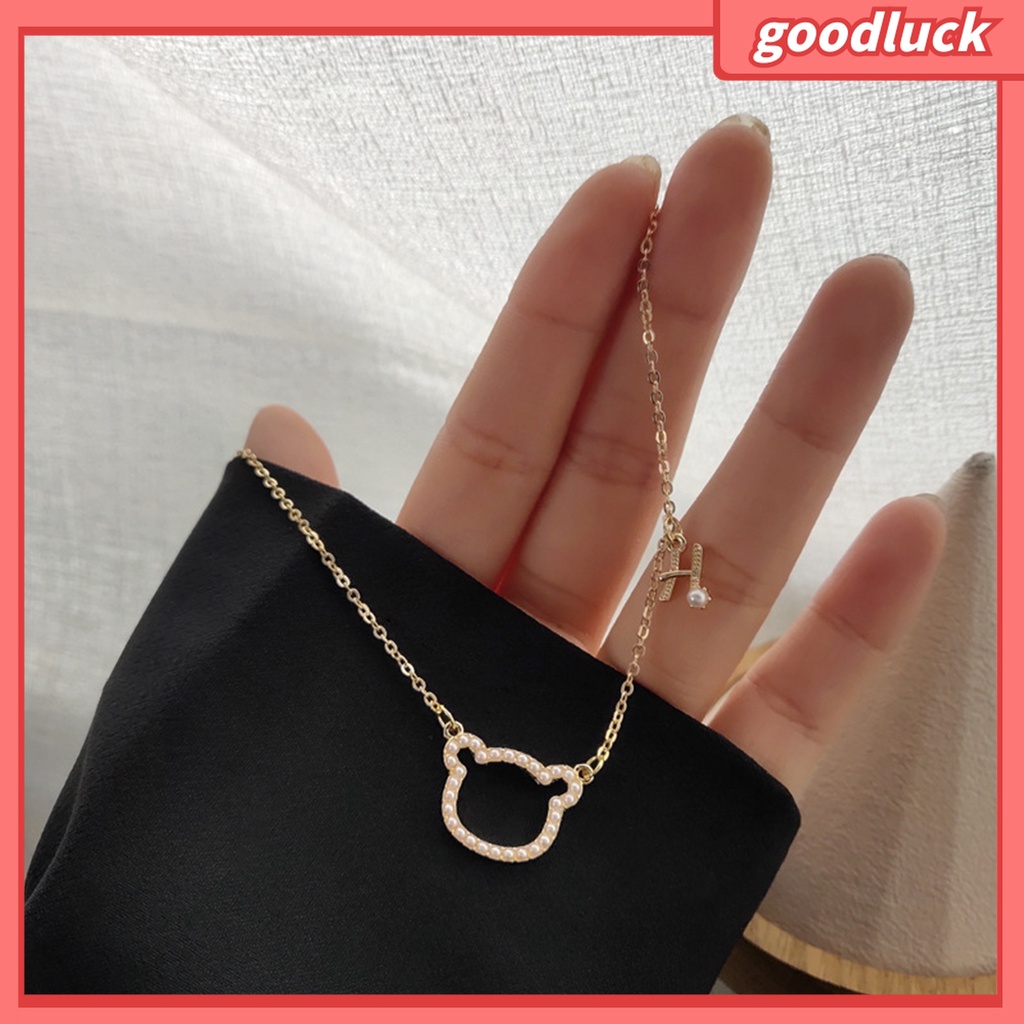 Vòng cổ Mặt Hình Chữ Cái Hoạt Hình Dễ Thương Có Thể Điều Chỉnh