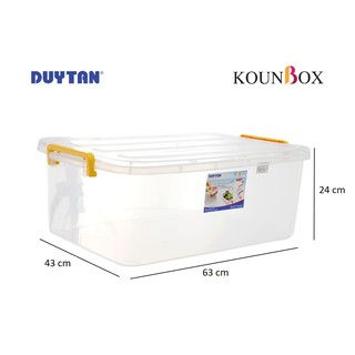 Thùng Nhựa Duy Tân Trong Suốt 45 Lít