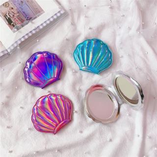 Gương trang điểm 2 mặt hình vỏ sò màu sắc ngọt ngào xinh xắn