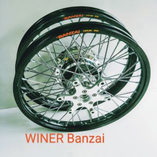 BÁNH WINER , SONIC CĂM ĐÙM MẠ CRÔM NIỀNG NHÔM BANZAI 1.4 1.6