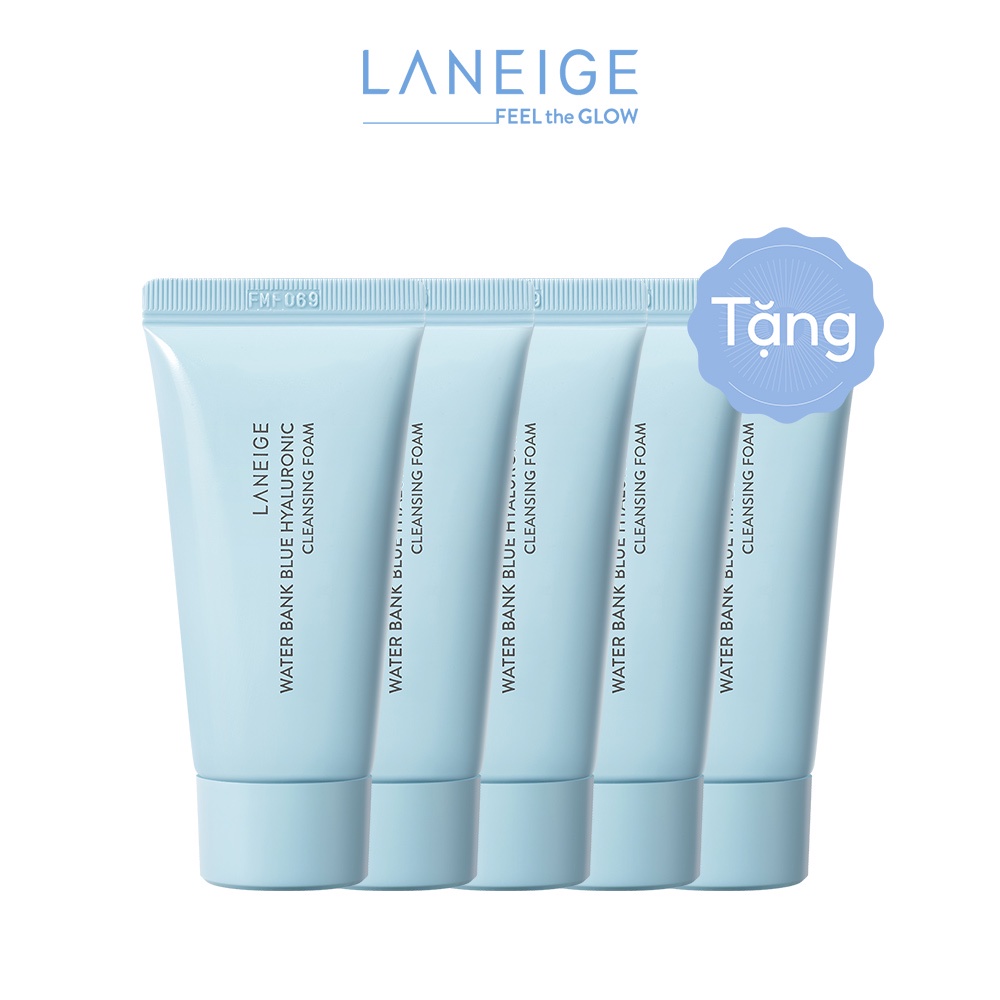 Sữa Rửa Mặt Tạo Bọt Laneige Water Bank Blue HA Cleansing Foam 30gx5