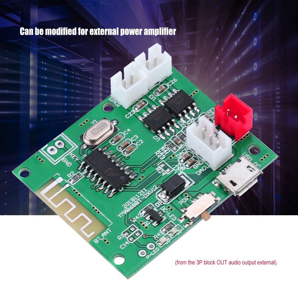 Bảng mạch khuếch đại âm thanh Bluetooth 5.0 2x5w 3.7v-5v chất lượng cao