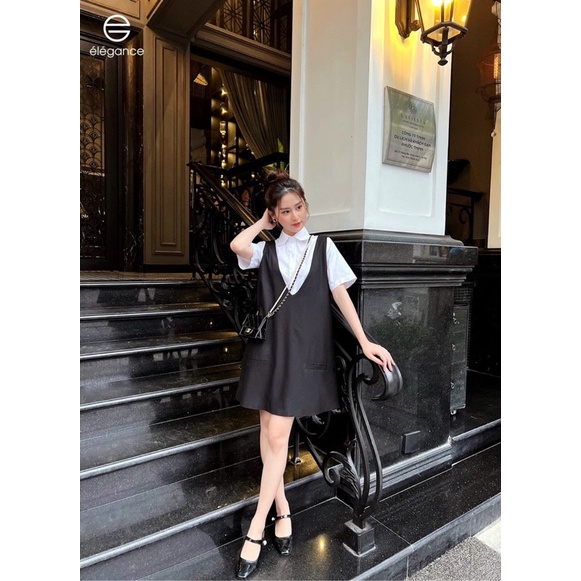 Set bộ gồm yếm và áo sơ mi
