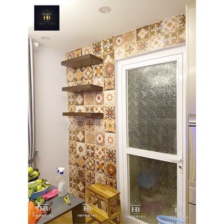 Decal gạch bông set 25 ô