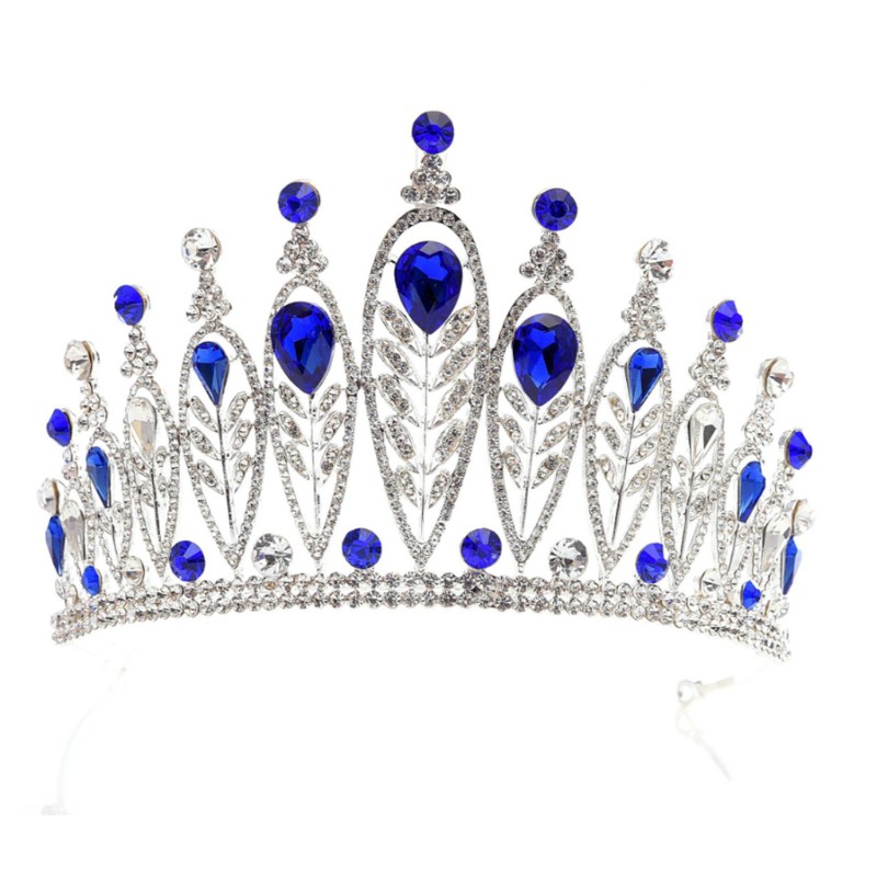 Vương miện cô dâu đính đá giả sang trọng