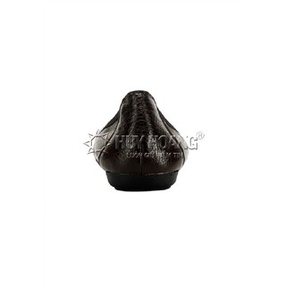 Giày nữ búp bê da bò màu nâu đất PH7907