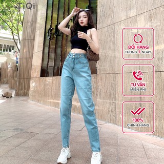 [DEAL SỐC 59K - NHẬP SVC269 GIẢM 10% CHO ĐƠN HÀNG 150K] Quần Jean Baggy Nữ màu xanh cao cấp TiQi Jeans B1-160