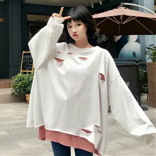 Áo thun lỗ Ulzzang Style Hàn Quốc