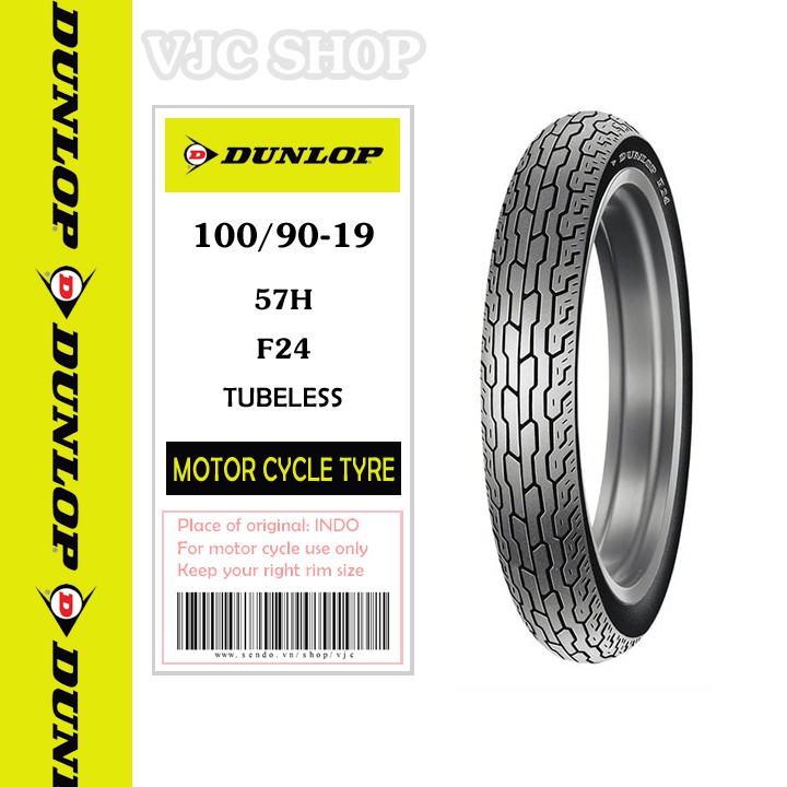 Lốp xe máy Dunlop 100/90-19 F24