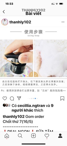 Sữa tắm nước hoa