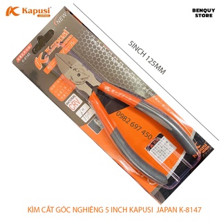 Kìm cắt góc nghiêng 5inch/125mm - 6inch/150mm, kapusi japan, kìm cắt công nghiệp nhật bản, siêu sắc siêu bền.
