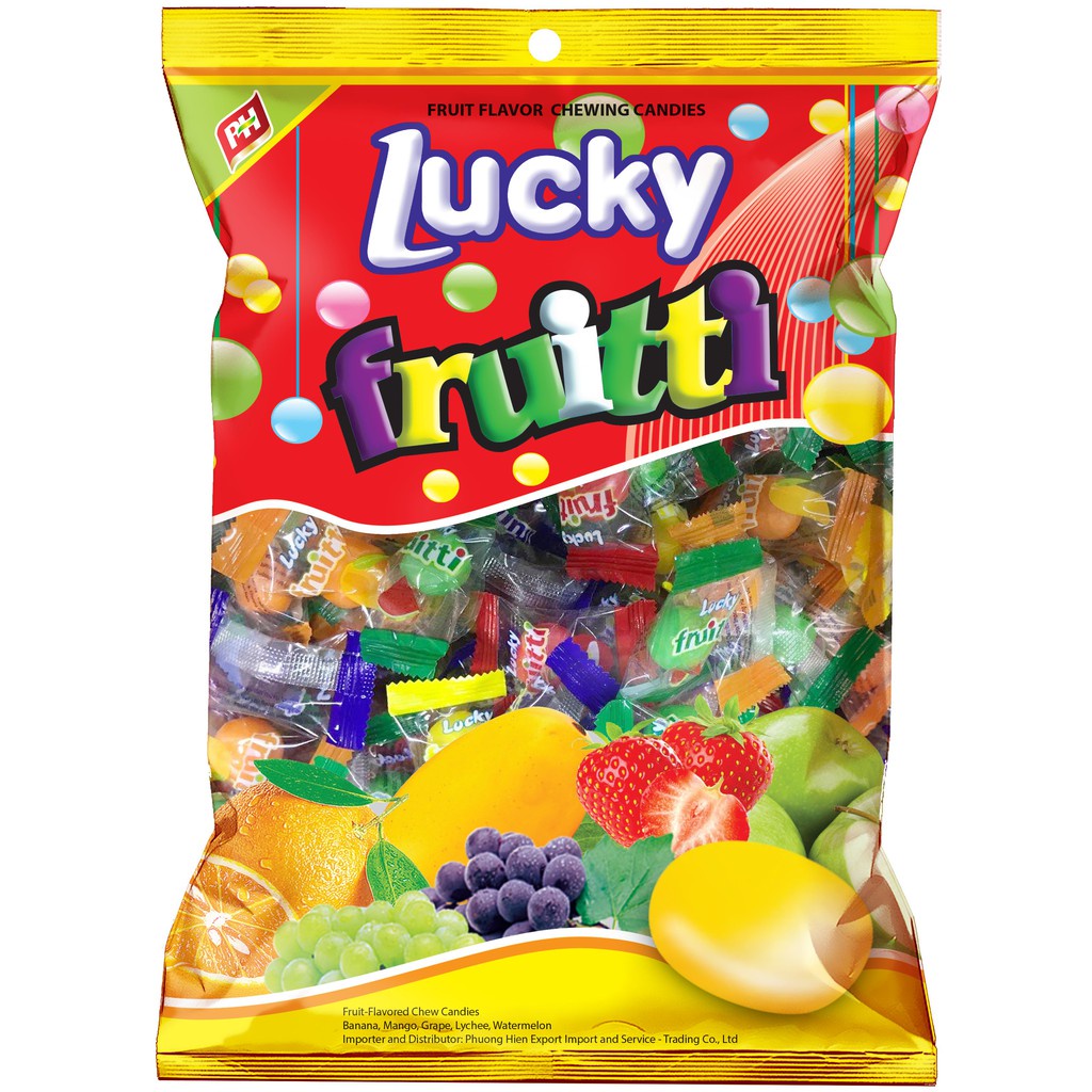 Kẹo trái cây Lazery Fruitti 300g nhập khẩu Indonesia
