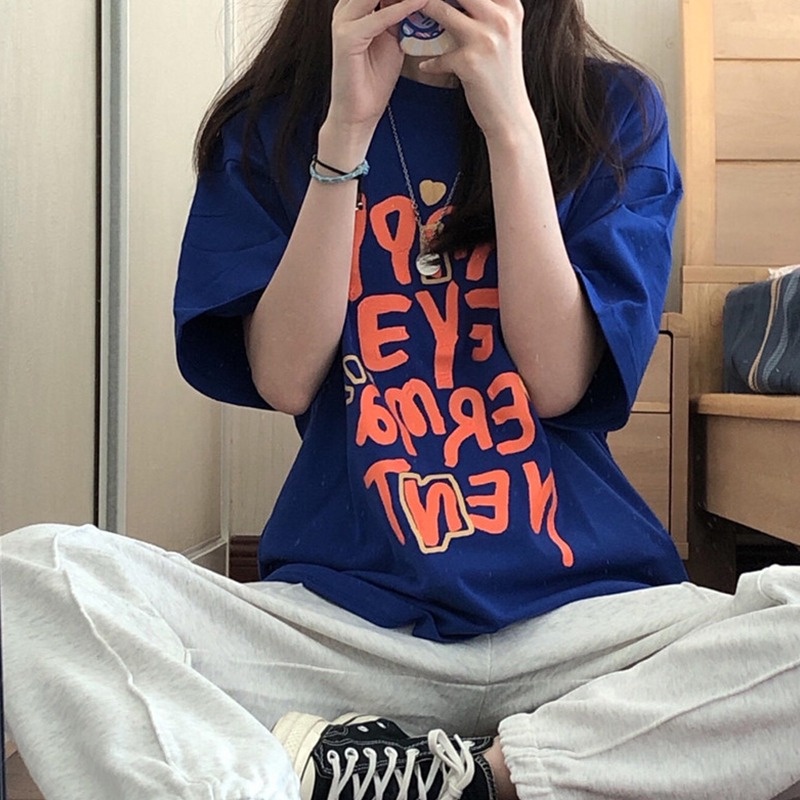 Áo Thun Ngắn Tay Form Rộng Phong Cách Hàn Quốc Dành Cho Nữ 3XL