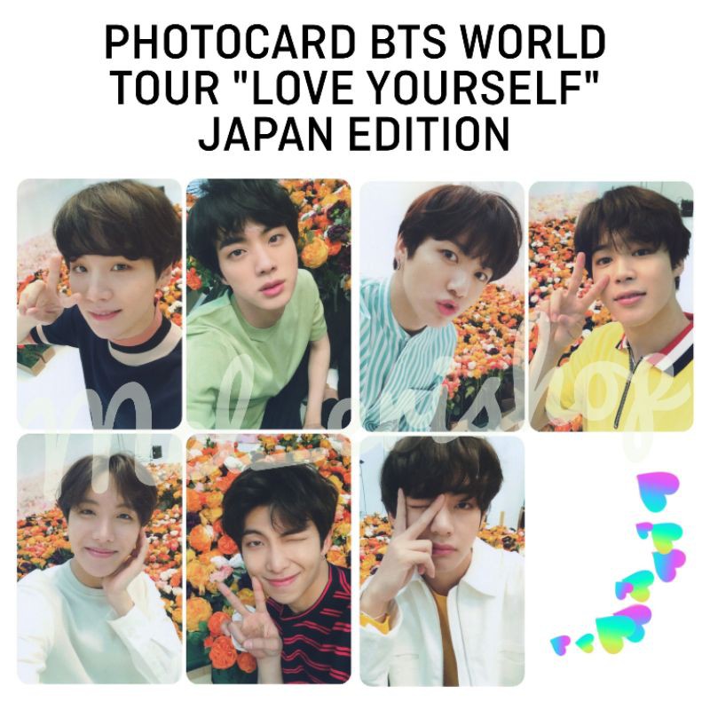 Thẻ Hình Nhóm Nhạc Bts Love Yourself World Tour 2018