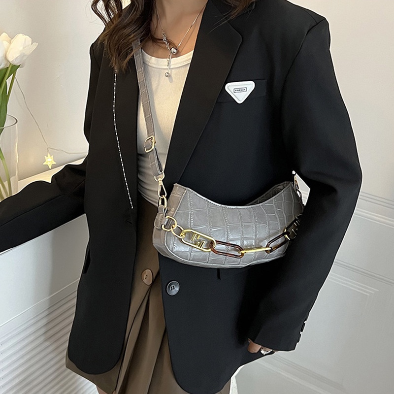 Túi Đeo Vai Họa Tiết Vân Đá Phong Cách retro Cho Nữ