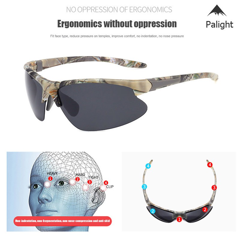 ✨PA✨ Men Polarized Glasses Ultralight Windproof UV Protective Fishing Cycling Sport Sunglasses | BigBuy360 - bigbuy360.vn