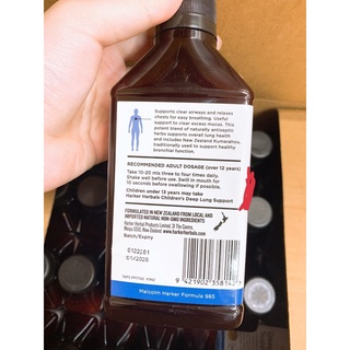 Thải Độc Phổi Bổ Phổi Cho Bé Harker Deep Lung Support 250ml