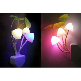Đèn ngủ Nấm tự sáng khi trời tối