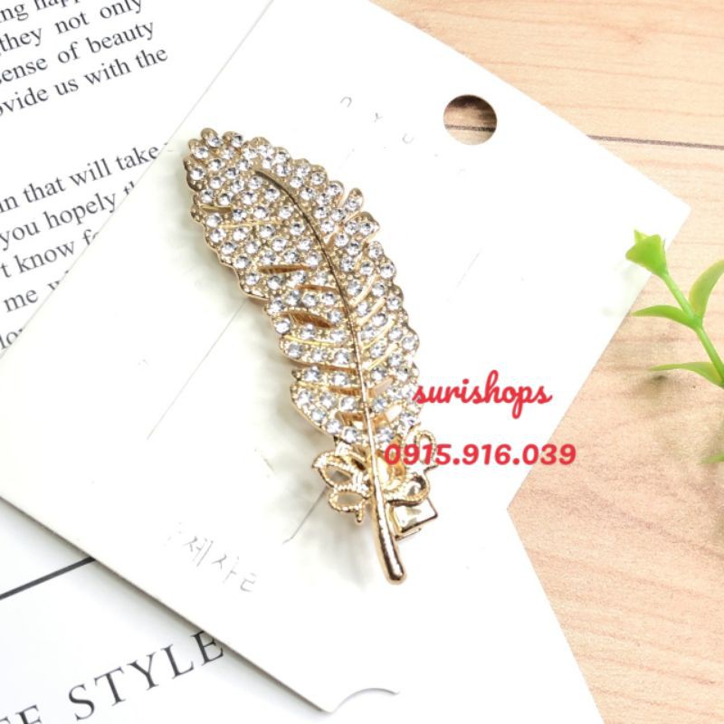 Kẹp Tóc Nữ Hình Chiếc Lá Thời Trang Hàn Quốc