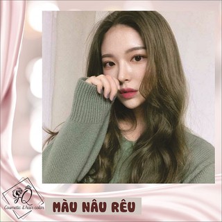 Thuốc nhuộm tóc màu nâu rêu phù hợp mọi tone da - Tặng kèm oxy trợ nhuộm và găng tay