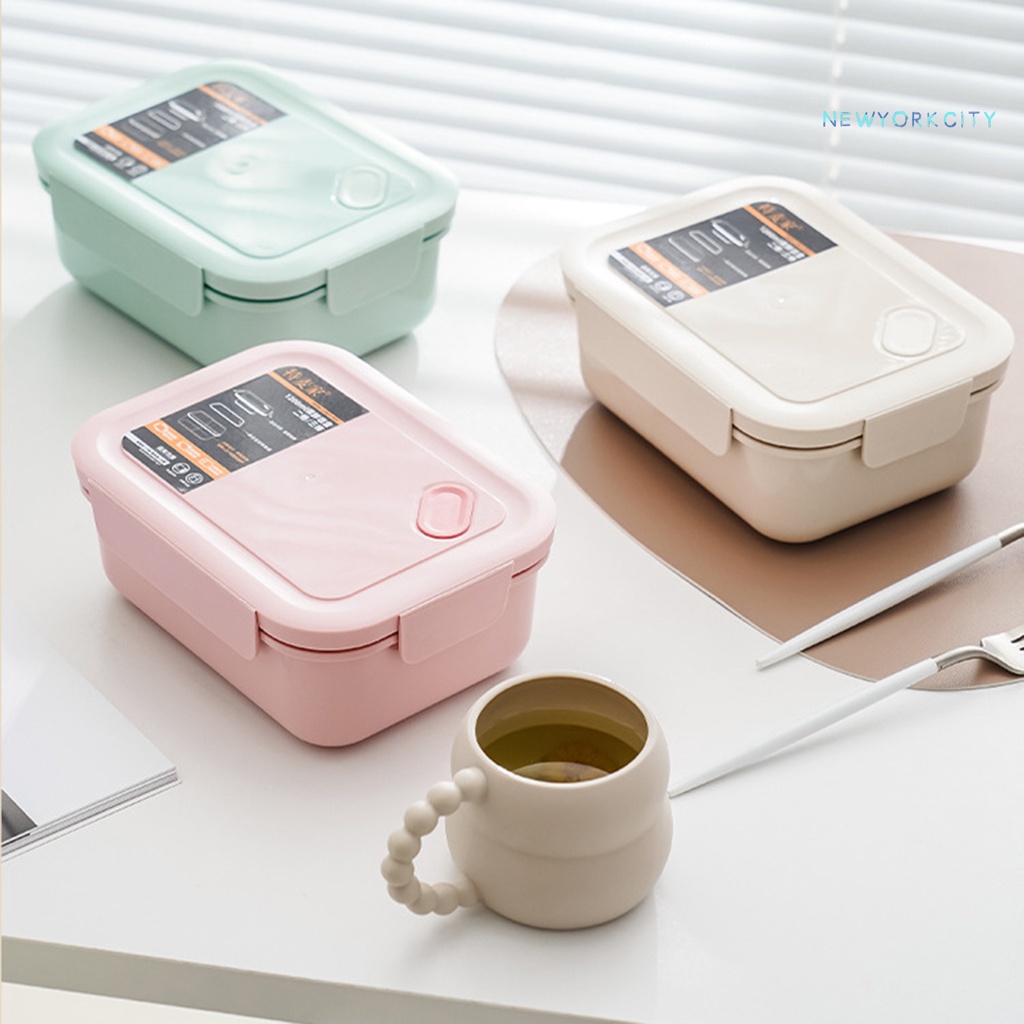 Hộp Đựng Cơm Trưa NYC 1200ml Hình Chữ Nhật Chống Tràn