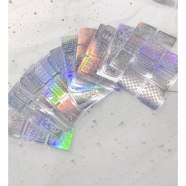 Set 24 miếng dán vẽ móng