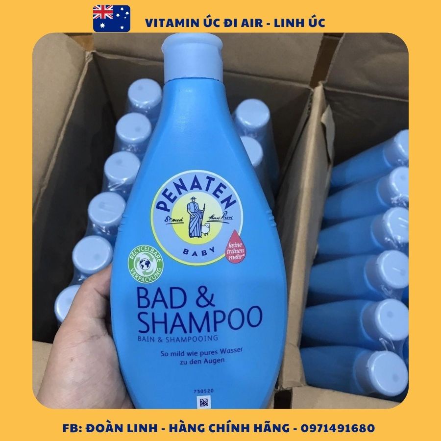 Sữa tắm gội chống cảm Penaten 400ml Đức cho bé từ sơ sinh, Hàng chuẩn Đức