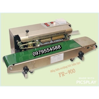 Máy hàn miệng túi liên tục FR-900 inox