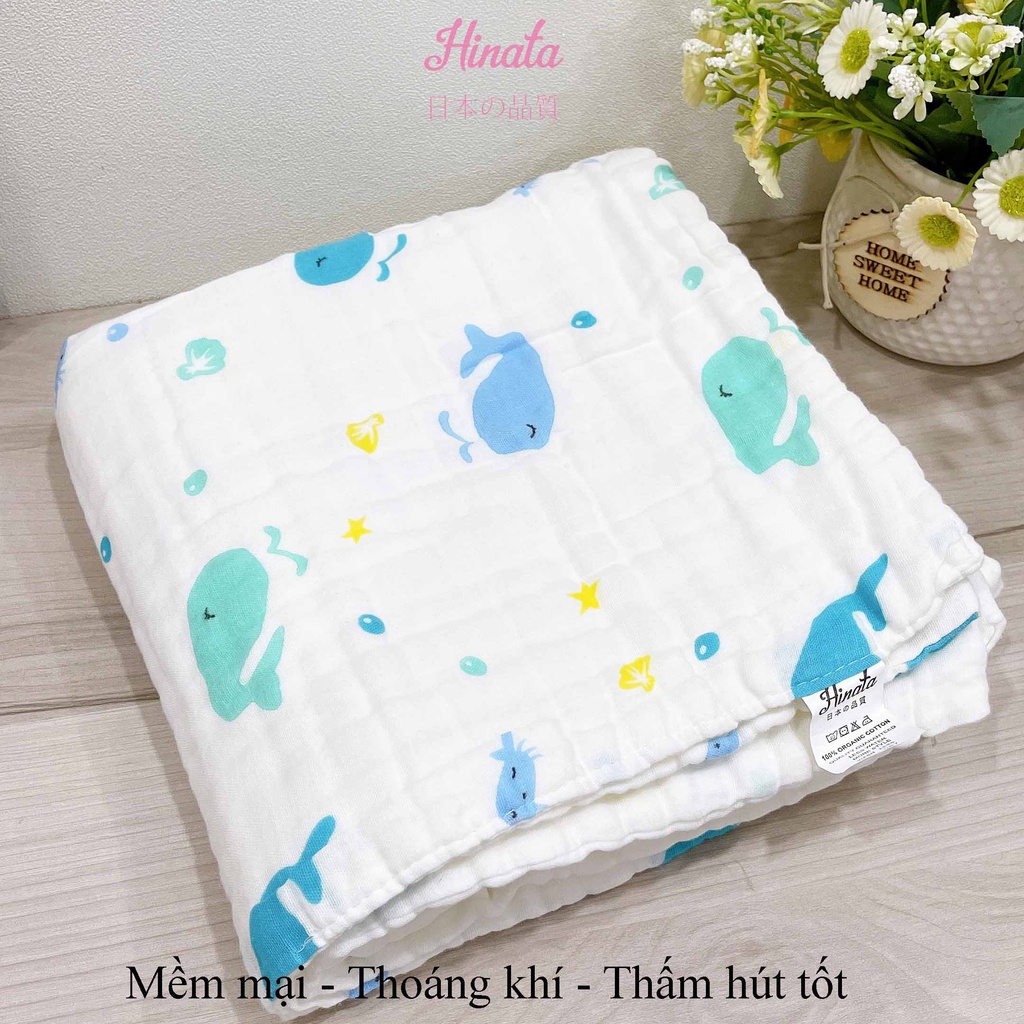 Khăn tắm cho bé HINATA - Vải cotton thoáng khí KT01