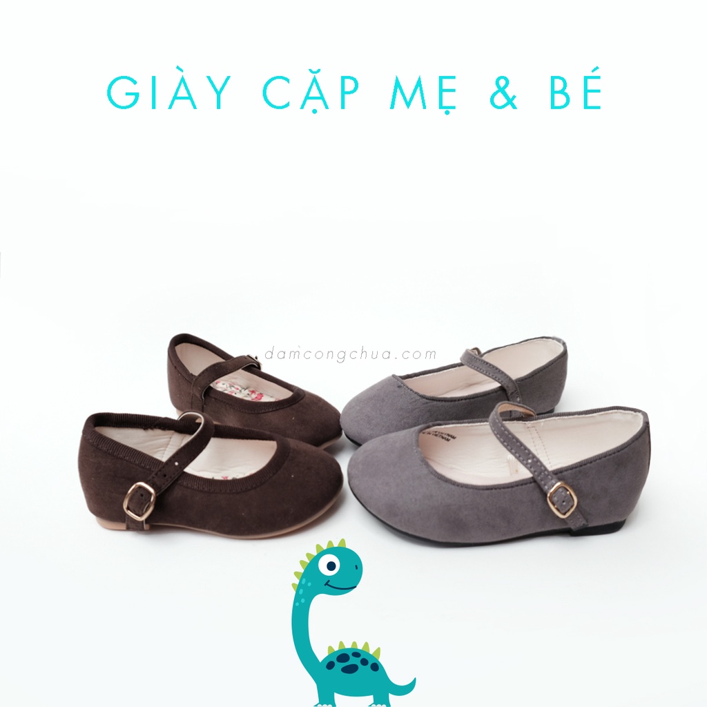 Giày búp bê quai ngang mary jane nhẹ êm xuất châu Âu VNXK - mẹ và bé gái