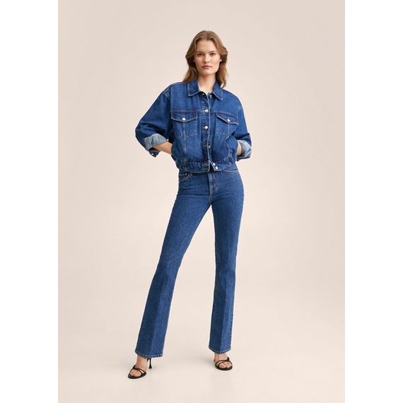 Jean loe xanh đậm