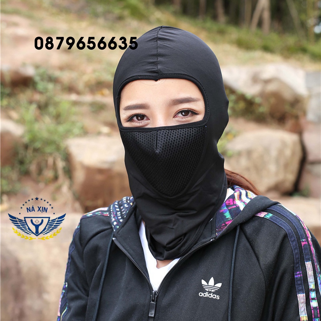[KPT] Khăn Phượt Trùm Đầu Ninja Điều Hòa Ari Cao Cấp - Mặt Nạ Chống Nắng, Chống Tia Uv Đa Năng Đi Xe Máy (3 Màu)