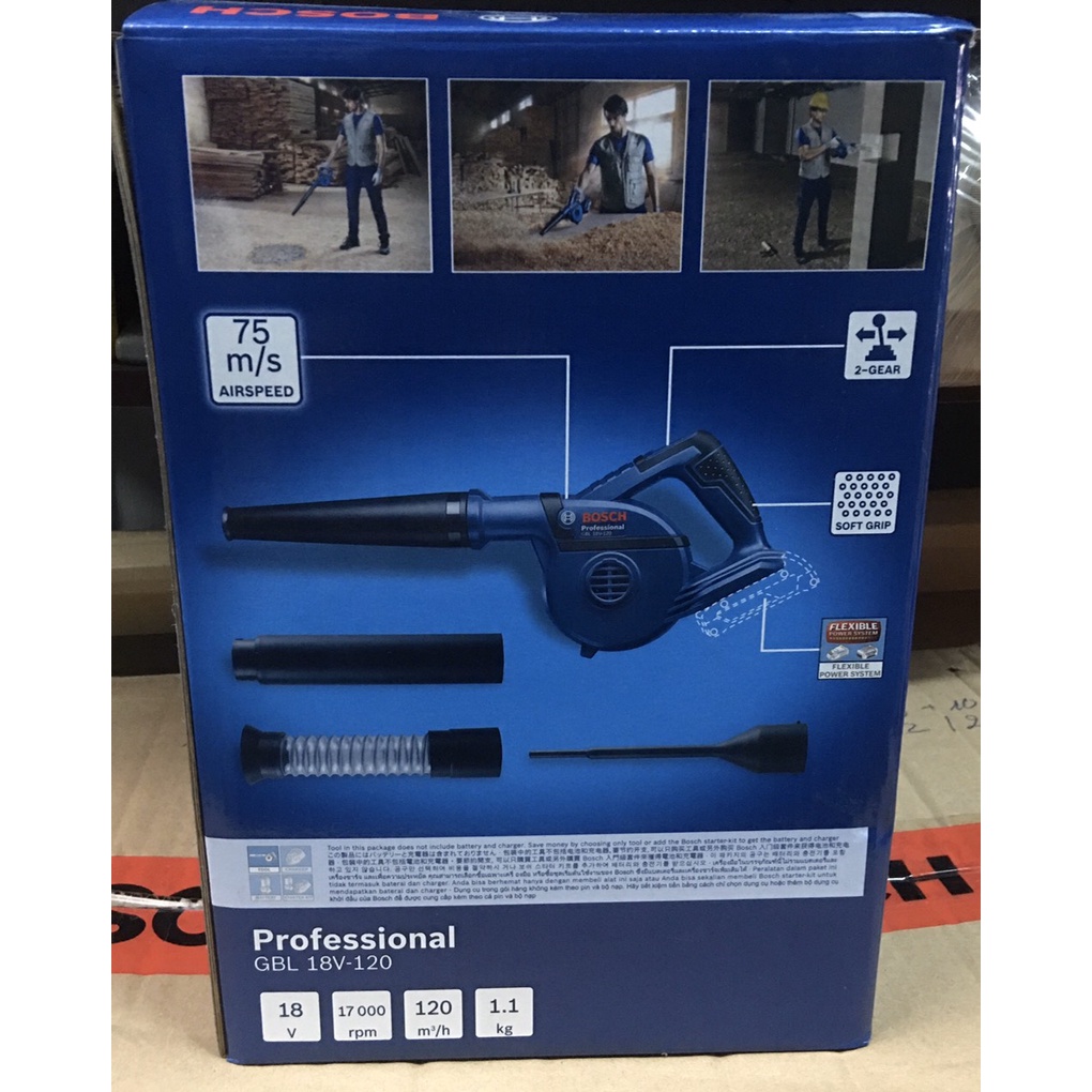 Máy thổi khí BOSCH GBL18V-120 , chưa bao gồm pin
