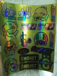 Tem logo hình người 7 màu