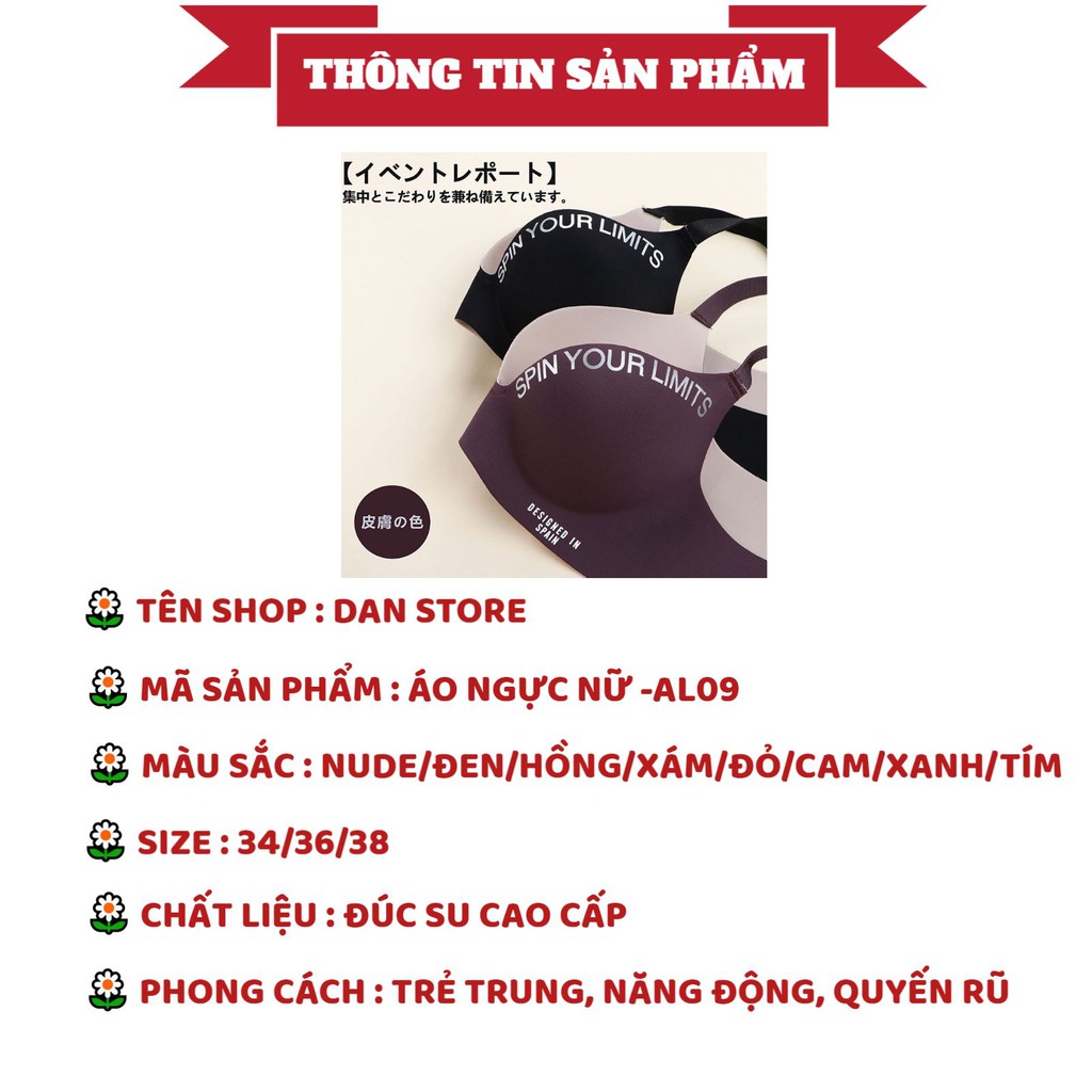 Áo Ngực Nữ - Áo Lót Nữ Đúc Su xuất nhật không gọng nâng vòng 1 gợi cảm DAN STORE MÃ  AL09 | BigBuy360 - bigbuy360.vn