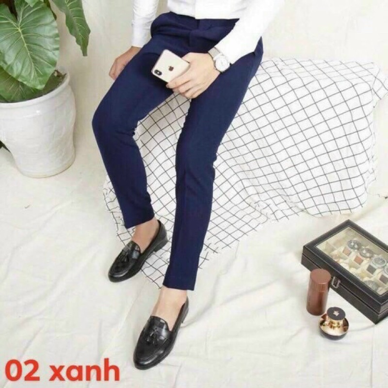 [99FASHIONSALE1]Quần âu nam chất vải tuyết mưa chống nhăn chống bám bụi .Quần âu co giãn bốn chiều,hàng công so