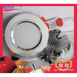 Combo 50 đèn âm trần 7w- 3 màu, khoét lỗ 90mm